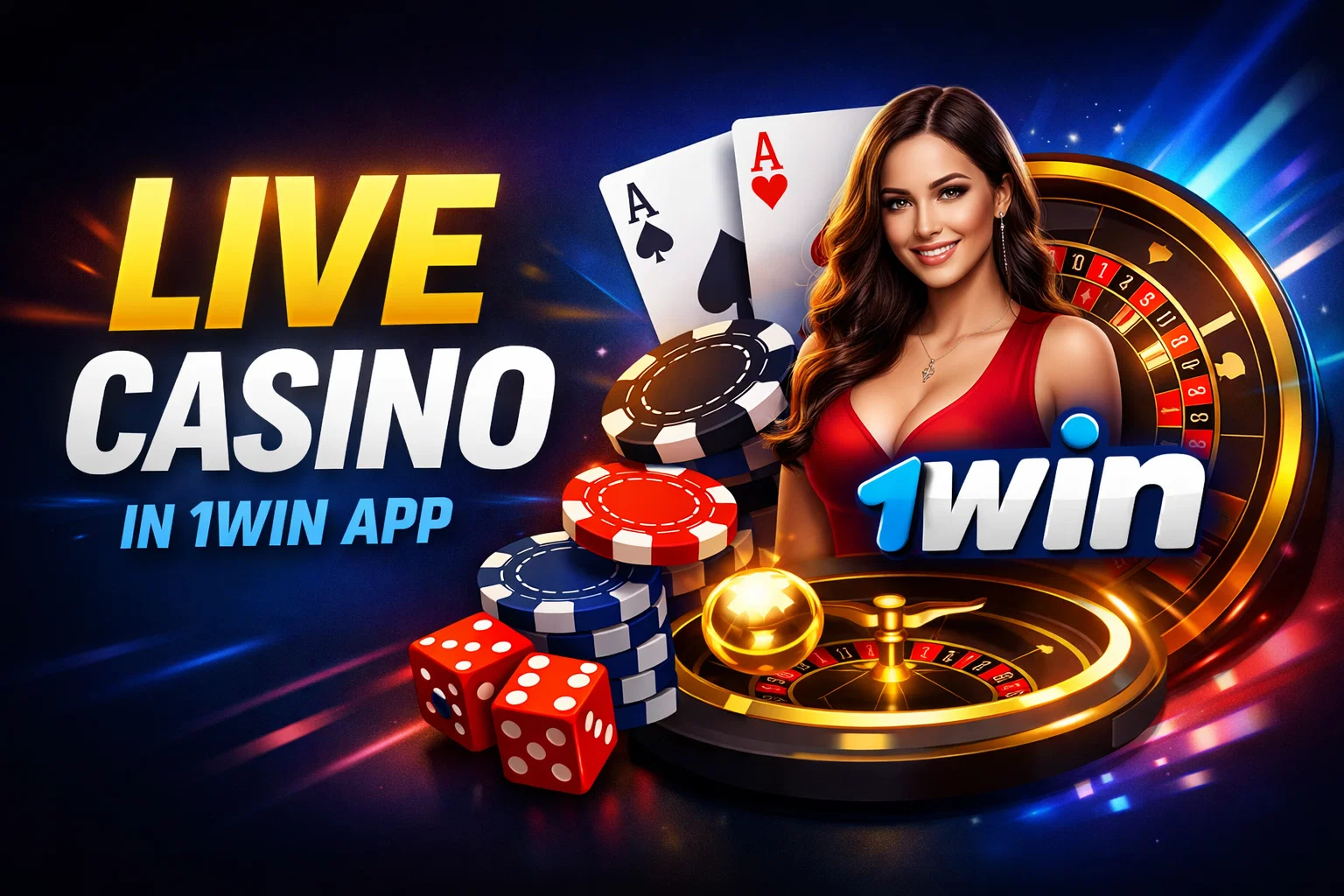 Betting in the 1Win App Live Casino
